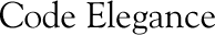 Code Elegance